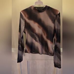 Petal & Pup Brown and Black Long Sleeve Top